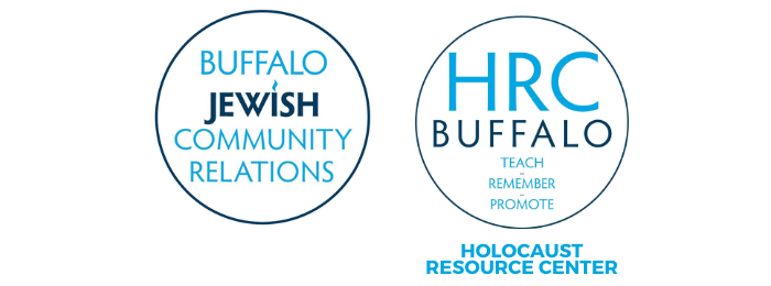Jewish Buffalo Federation Partner Grant Logos. Buffalo Jewish Community RElations, Holocaust Resource Center Buffalo.