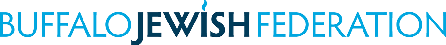 The Buffalo Jewish Federation light blue and dark blue logo