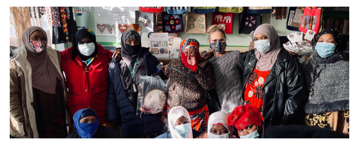 Group of women inside Stitch Buffalo